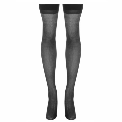 Leg Avenue Pończochy Czarne Bezszwowe Z Szeroką Gumą 1703