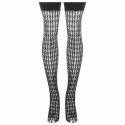 Leg Avenue Pończochy Siatkowe Quarter Crochet Czarny Nylon One Size