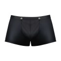 Male Power Snap Off Short S Czarne - Szorty męskie z odpinanym panelem
