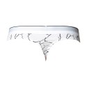 Male Power Soo Cumfy Thong L/XL biały marmurkowy - komfortowy model