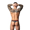 Male Power Soo Cumfy Thong S/M - marmurkowy niebieski, modal premium