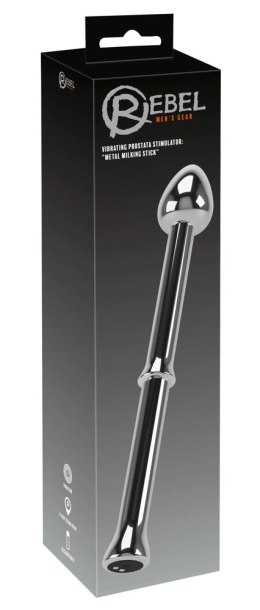 Rebel Metal Milking Stick - stalowy stymulator masażu prostaty, 10 trybow