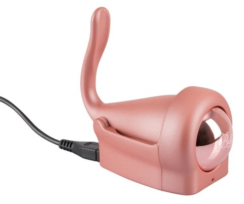 Belou Rose Gold - Wibrujące jajko z ramieniem, pilot, wodoodporne