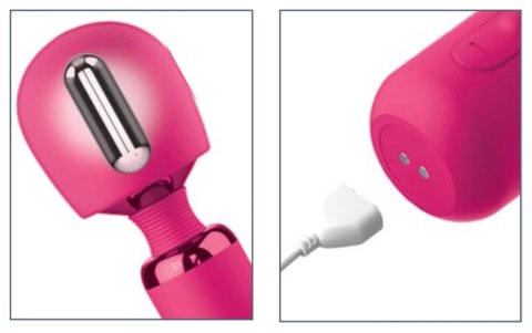 Jimmyjane Exona Body Wand - bezprzewodowa rożdżka masująca, silikonowa