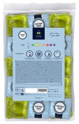 Mister Size prezerwatywy 49mm naturalna guma cienkie 100 sztuk