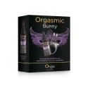Orgie Orgasmic Bunny - pierścień wibrujący 10 trybow + żel stymulujący 15 ml