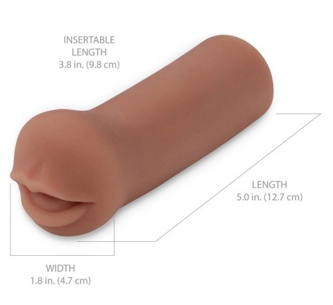 PDX Extreme Coed Cocksucker Brown - Kompaktowa maszyna intymna, brązowa