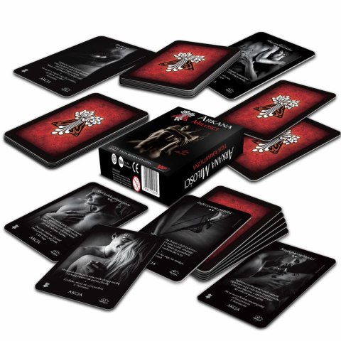 Arkana Miłości Romantyczna Talia 55 Kart dla Par - Gra Rozwojowa 10x7cm