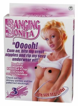 Banging Bonita Lalka Dmuchana Blondynka 3 Strefy Anatomiczne 16cm