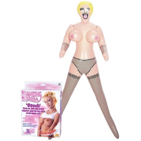 Banging Bonita Lalka Dmuchana Blondynka 3 Strefy Anatomiczne 16cm