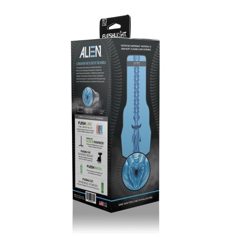 Fleshlight Alien Lady niebieska maszyna intymna perłowa, kompaktowa