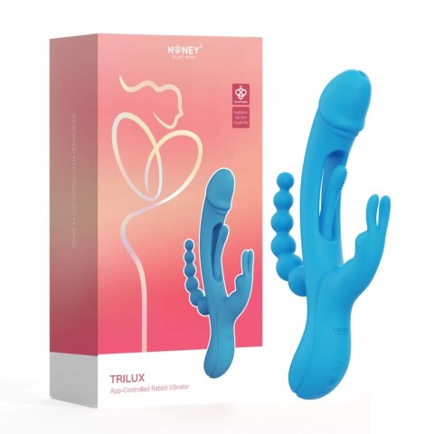 HoneyPlayBox Trilux Kinky Finger Intymna Maszyna Niebieska App Control