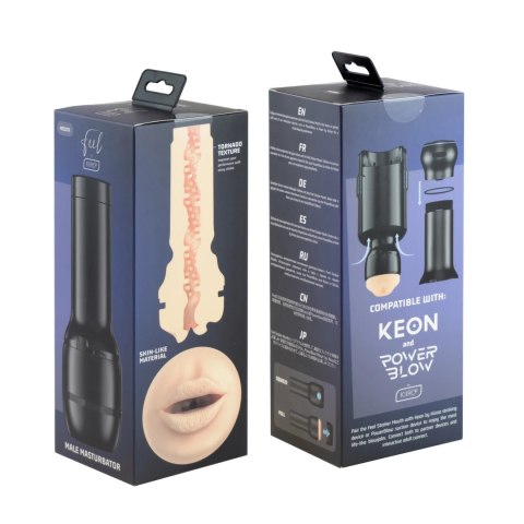 Kiiroo Feel Stroker Mouth - kompatybilny z Keon, model anatomiczny, 542g