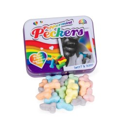 Miętowe Cukierki Rainbow w Metalowym Pudełku 30g - Kolorowa Edycja