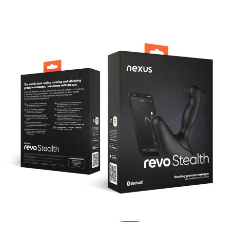 Nexus Revo Stealth Intymny masażer rotacyjny silikonowy, sterowanie pilotem