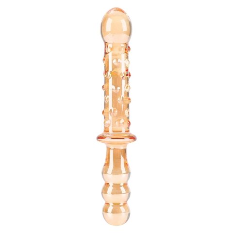 Nobu Glass Gems Honey Dual - szklana dwustronna rożdżka, bezpieczna powierzchnia