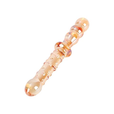 Nobu Glass Gems Honey Dual - szklana dwustronna rożdżka, bezpieczna powierzchnia