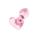 Nobu Glass Gems Rose Plug szklany dekoracyjny rożowy