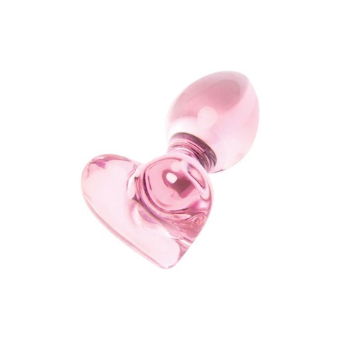 Nobu Glass Gems Rose Plug szklany dekoracyjny rożowy