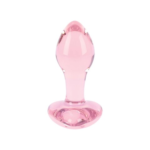 Nobu Glass Gems Rose Plug szklany dekoracyjny rożowy