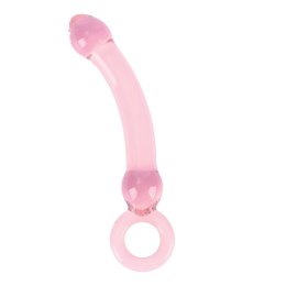 Nobu Glass Gems Rose Slider szklany model zakrzywiony z uchwytem rożowy