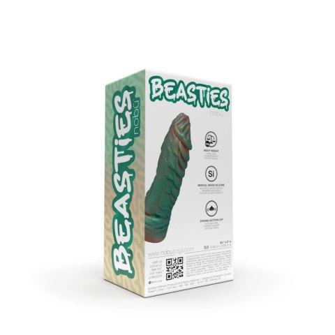 Nobu Tahr model silikonowy z łuskami i wypustkami, przyssawka