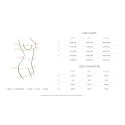 Obsessive Blomentis babydoll M/L - koronkowa koszulka + stringi czarne