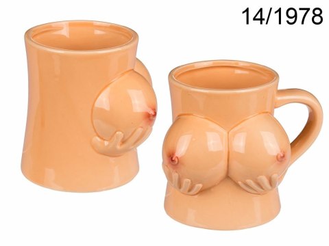 Out of the Blue Kubek Ceramiczny Model Anatomiczny 350ml Beżowy