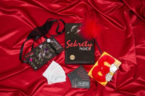 Sekrety Nocy Elite gra planszowa dla par z akcesoriami, 42 karty