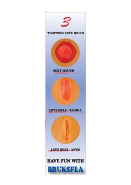 Dmuchana lalka Bruksela 165 cm model stojący, 3 strefy intymne