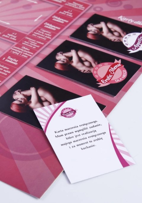 Grajmy Razem Erotic Menu gra kulinarna dla par planszowa 31x22cm
