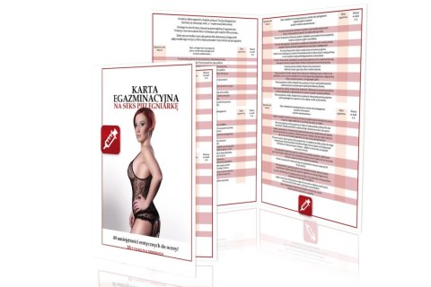 Grajmy Razem Karta Egzaminacyjna Pielęgniarka - Gra dla Par A4