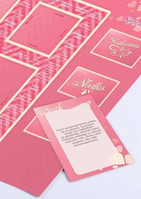 Grajmy Razem Sweet - gra planszowa dla par z kajdankami i kartami zadań