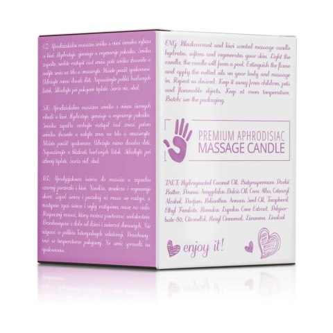 Magnetifico Świeca do Masażu z Feromonami Czarna Porzeczka Kiwi 70ml