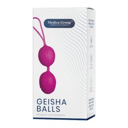 Medica-Group Geisha Balls silikonowe kulki fioletowe, średnica 3,6 cm
