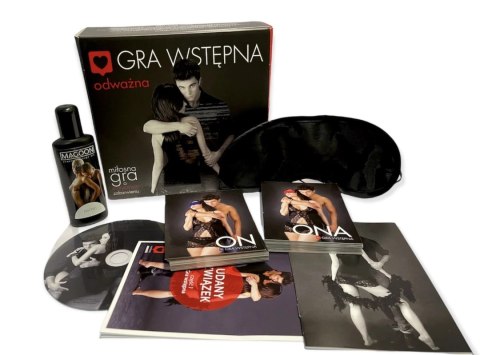 RAZEM Akademia Miłości Gra dla Par + Olejek Masażowy 54 Karty 17x17cm