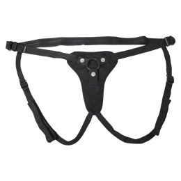 Sportsheets Hidden Pocket - Uprząż z kieszenią i pilotem, czarna, uniwersalna