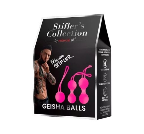 Stifler's Collection Kulki do ćwiczeń mięśni 3 szt. silikonowe rożowe