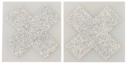 You2Toys Nipple Stickers X srebrne naklejki ozdobne 5,9x5,9 cm