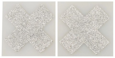 You2Toys Nipple Stickers X srebrne naklejki ozdobne 5,9x5,9 cm