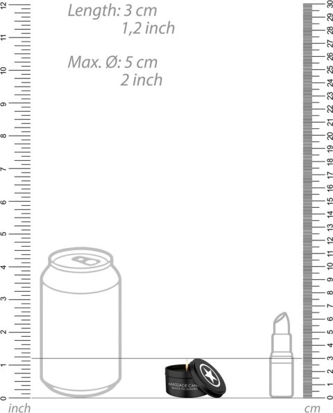 Ouch! by Shots Czarna Świeca do Masażu 150g - Luksusowy Olejek