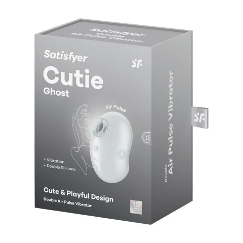 Satisfyer Cutie Ghost Air Pulse - wodoodporny model ciśnieniowy, biały