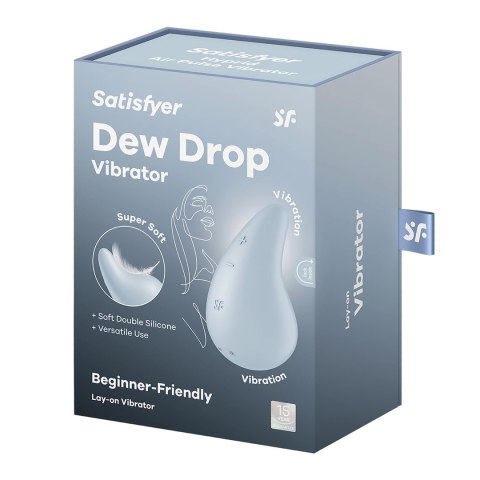 Satisfyer Dew Drop - urządzenie intymne lay-on, 12 trybow, silikon