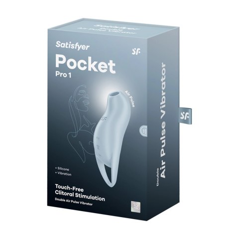 Satisfyer Pocket Pro 1 - Kompaktowy stymulator falami ciśnienia i wibracjami