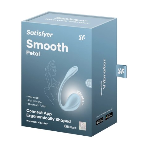 Satisfyer Smooth Petal Connect App - Wibrujący model do noszenia, fioletowy