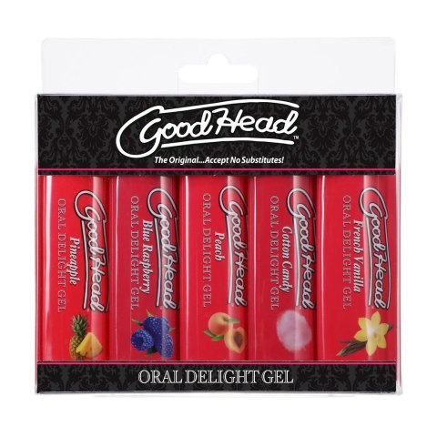 Doc Johnson GoodHead Żel smakowy 5 smakow zestaw 5x29ml