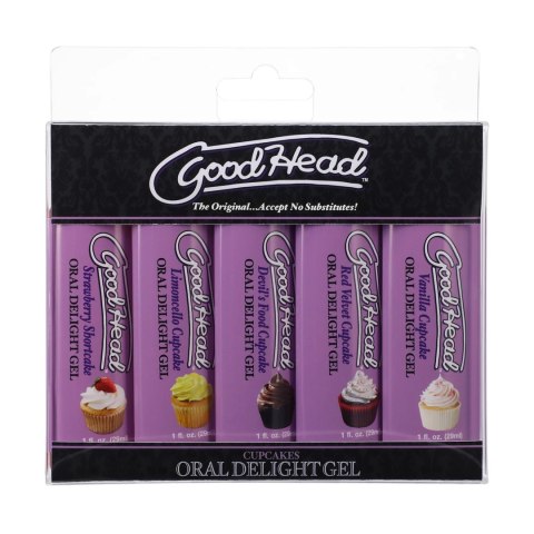 Doc Johnson GoodHead Zestaw Żeli Smakowych 5x29ml - Mix Cupcake