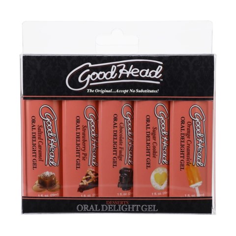 Doc Johnson GoodHead Zestaw Żeli Smakowych do Stref Intymnych 5x29ml