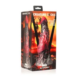 XR Brands Hades silikonowy model anatomiczny średni czarno-czerwony