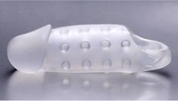 XR Brands - Transparentna nakładka wzmacniająca z wypustkami i paskiem